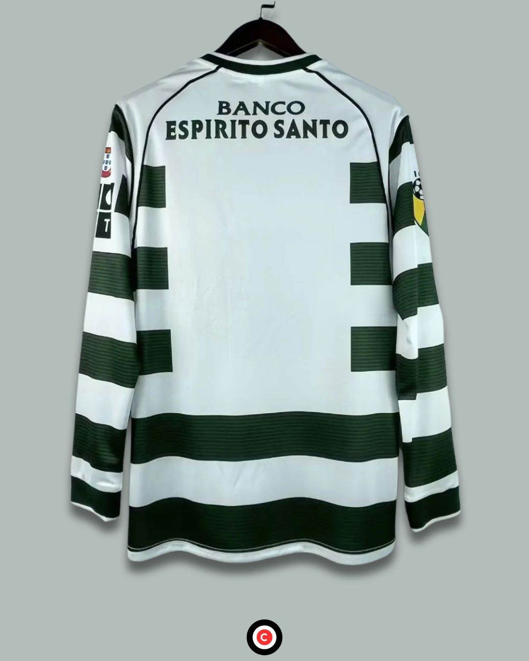 Sporting Lisbon 2001-2003 Retro Home Kit - Premium  from CatenaccioDesigns - Just €60.99! Shop now at CatenaccioDesigns