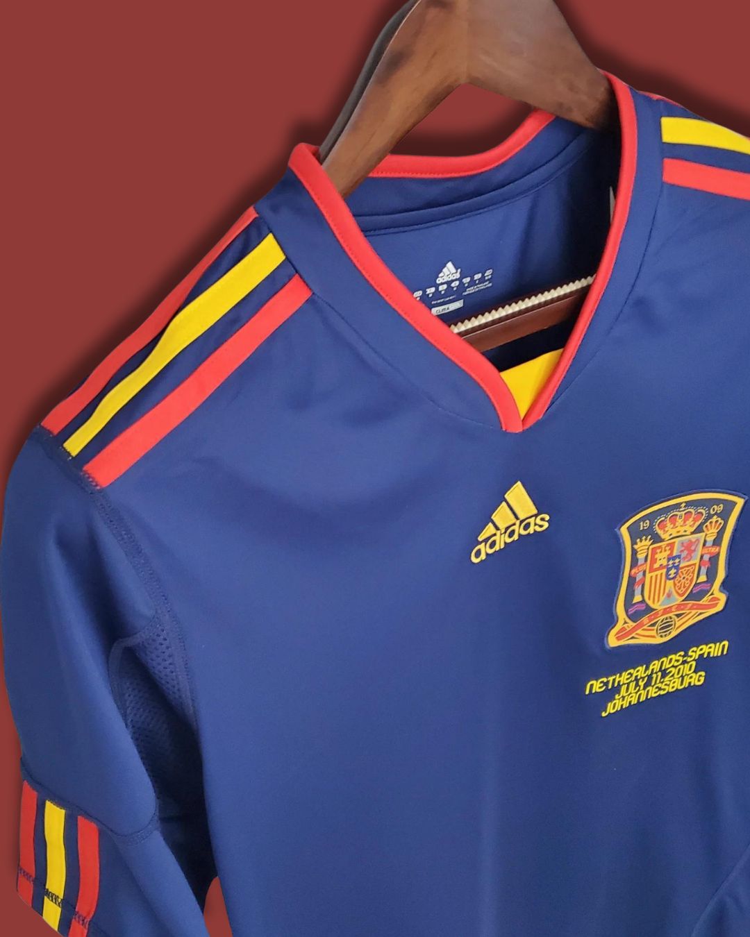 Spain 2010 World Cup Kit (Away Kit) - Premium  from CatenaccioDesigns - Just €60.99! Shop now at CatenaccioDesigns