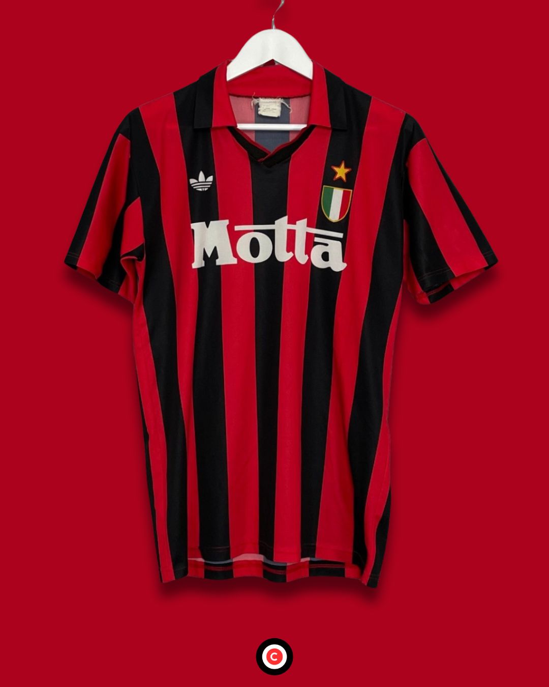 AC Milan 92/93 Home Kit - Premium  from CatenaccioDesigns - Just €60.99! Shop now at CatenaccioDesigns