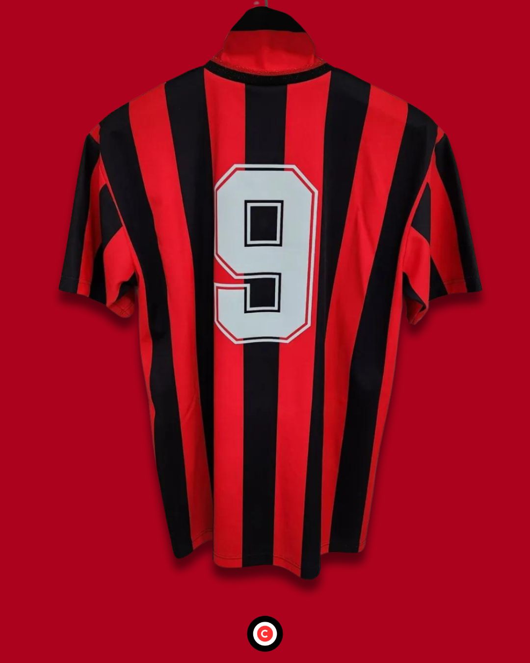 AC Milan 92/93 Home Kit - Premium  from CatenaccioDesigns - Just €60.99! Shop now at CatenaccioDesigns