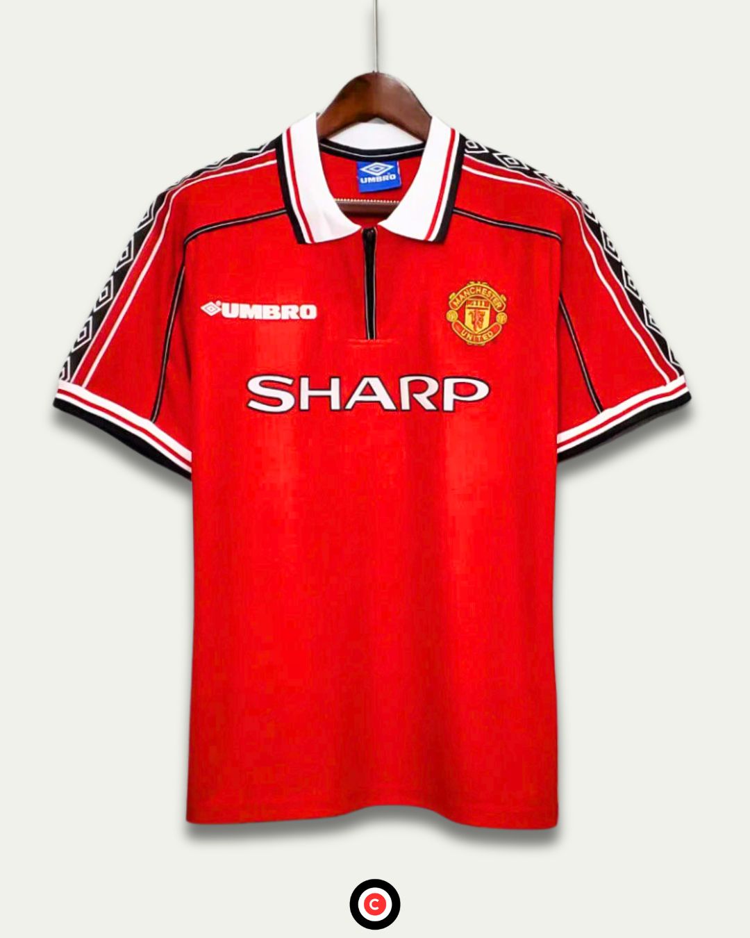 Manchester United 98/99 (Home Kit) - Premium  from CatenaccioDesigns - Just €39.64! Shop now at CatenaccioDesigns