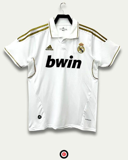 Real Madrid 11/12 Retro Home Kit - Premium  from CatenaccioDesigns - Just €60.99! Shop now at CatenaccioDesigns