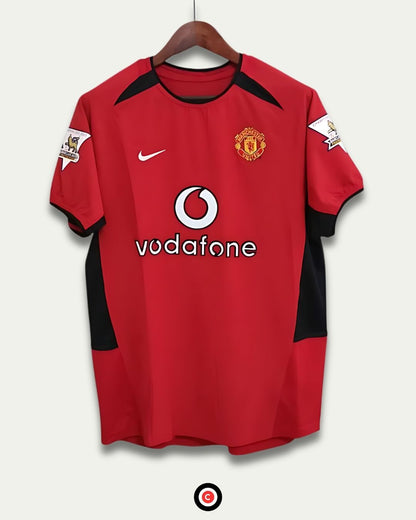 Manchester United 03/04 Retro Home Kit - Premium  from CatenaccioDesigns - Just €39.64! Shop now at CatenaccioDesigns