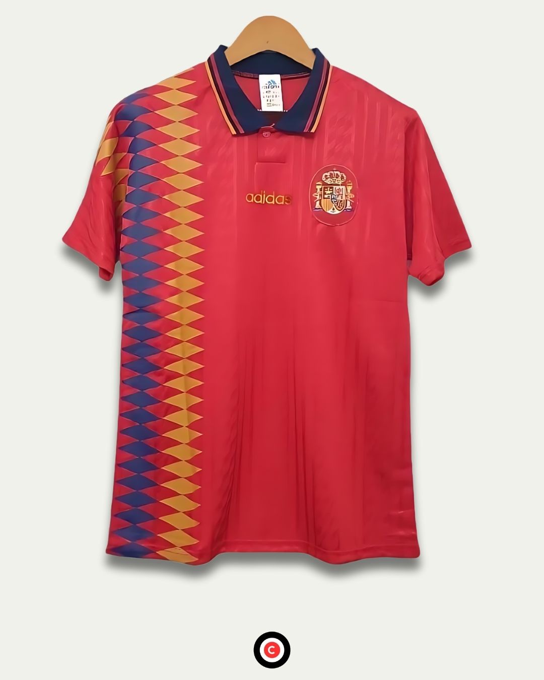 Spain 1994 Retro Home Kit - Premium  from CatenaccioDesigns - Just €39.64! Shop now at CatenaccioDesigns