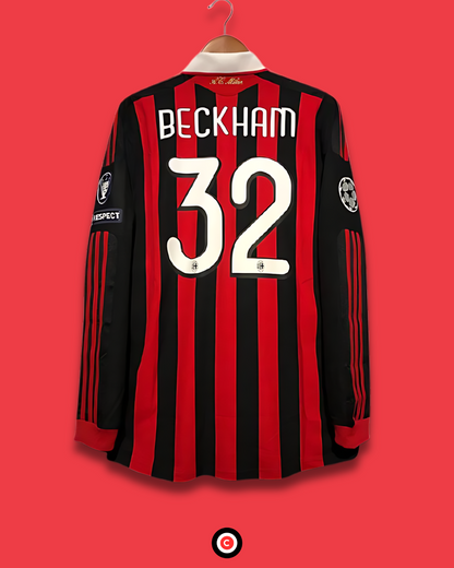 AC Milan 09/10 Retro Home Kit - Premium  from CatenaccioDesigns - Just €60.99! Shop now at CatenaccioDesigns