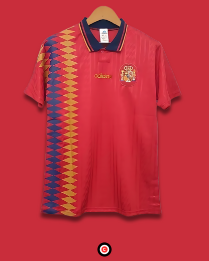 Spain 1994 Retro Home Kit - Premium  from CatenaccioDesigns - Just €60.99! Shop now at CatenaccioDesigns