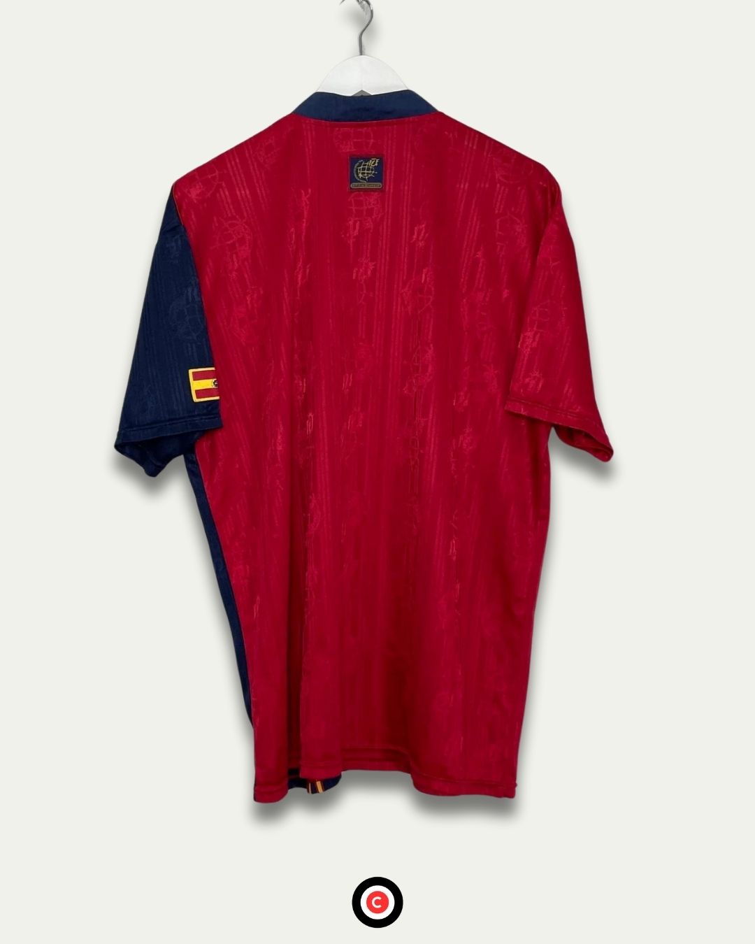 Spain 1996 Retro Home Kit - Premium  from CatenaccioDesigns - Just €39.64! Shop now at CatenaccioDesigns