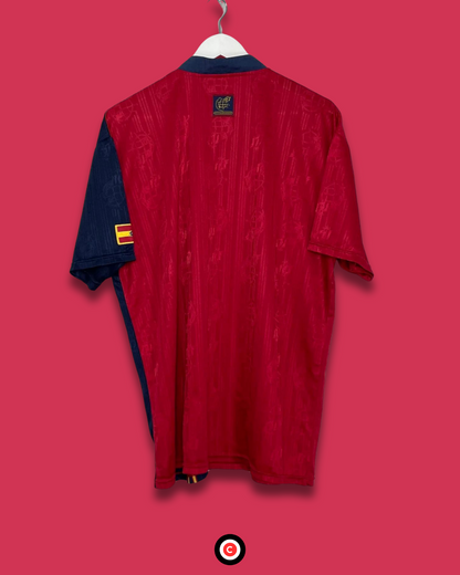 Spain 1996 Retro Home Kit - Premium  from CatenaccioDesigns - Just €60.99! Shop now at CatenaccioDesigns