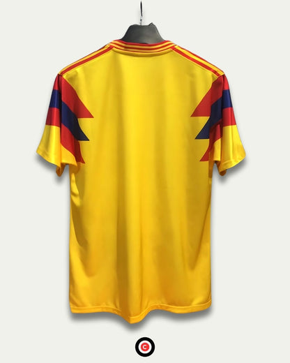 Colombia 1990 Retro Home Kit - Premium  from CatenaccioDesigns - Just €39.64! Shop now at CatenaccioDesigns