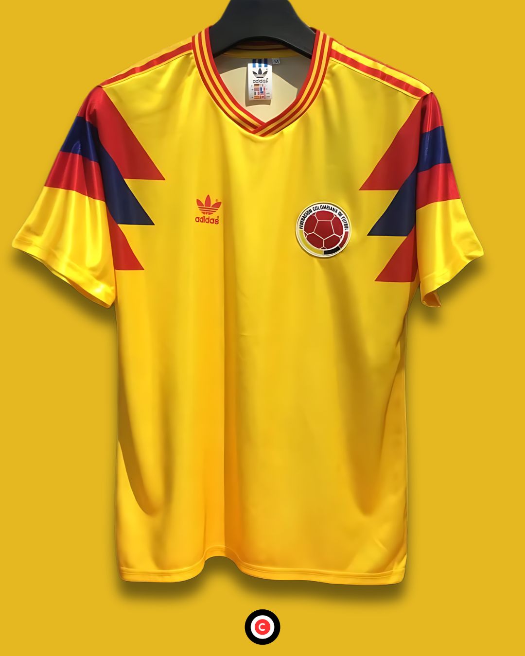 Colombia 1990 Retro Home Kit - Premium  from CatenaccioDesigns - Just €60.99! Shop now at CatenaccioDesigns