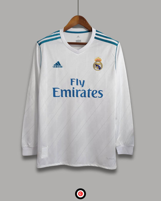 Real Madrid 17/18 Home Kit (Long Sleeves) - Premium  from CatenaccioDesigns - Just €60.99! Shop now at CatenaccioDesigns