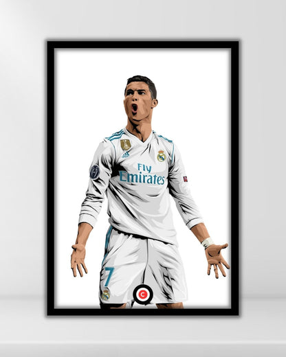 Cristiano Ronaldo Siuuu Celebration- Real Madrid - Premium  from CatenaccioDesigns - Just €14.50! Shop now at CatenaccioDesigns