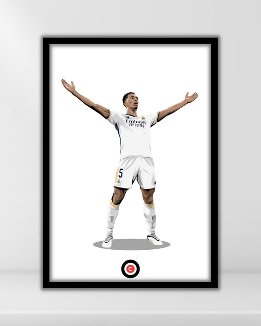 Jude Bellingham Iconic Celebration- Real Madrid - Premium  from CatenaccioDesigns - Just €14.50! Shop now at CatenaccioDesigns