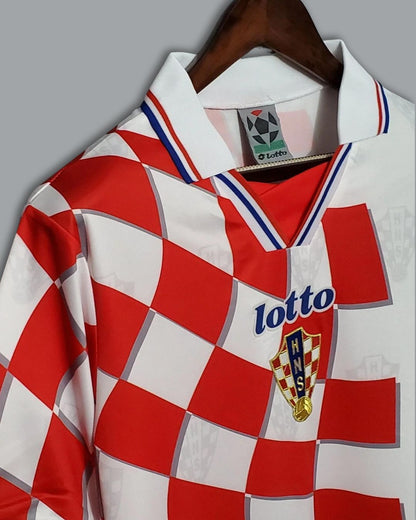 Croatia 1998 World Cup Kit (Home Kit) - Premium  from CatenaccioDesigns - Just €60.99! Shop now at CatenaccioDesigns