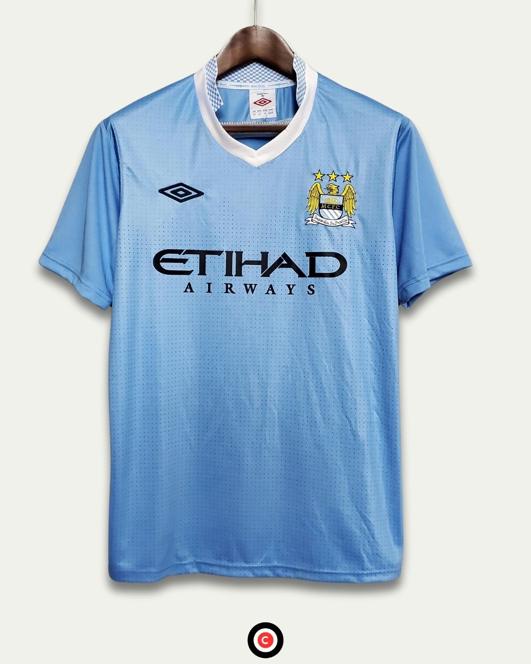 Manchester City 11/12 (Home Kit) - Premium  from CatenaccioDesigns - Just €39.64! Shop now at CatenaccioDesigns