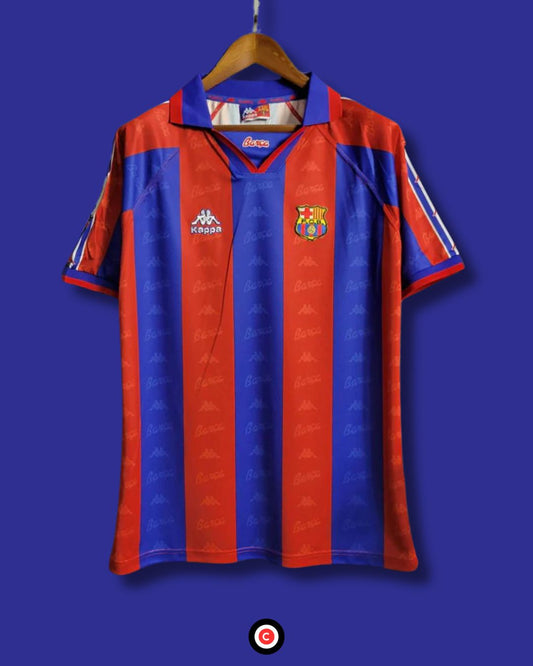 FC Barcelona 96/97 (Home Kit) - Premium  from CatenaccioDesigns - Just €60.99! Shop now at CatenaccioDesigns