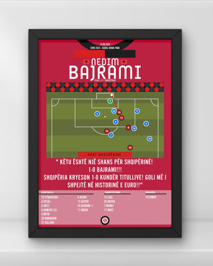 Bajrami goal vs Italy- Euro 2024- Albania - Premium  from CatenaccioDesigns - Just €14.50! Shop now at CatenaccioDesigns