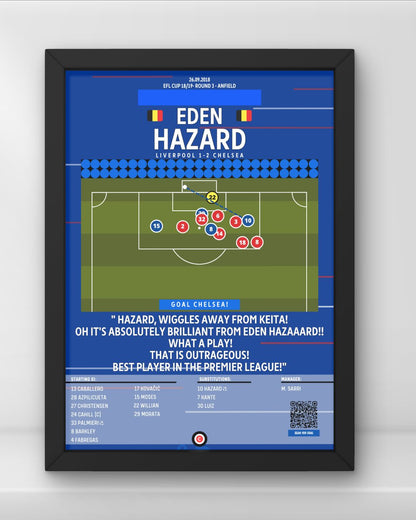 Eden Hazard vs Liverpool- EFL Cup 18/19- FC CHELSEA - Premium  from CatenaccioDesigns - Just €14.50! Shop now at CatenaccioDesigns