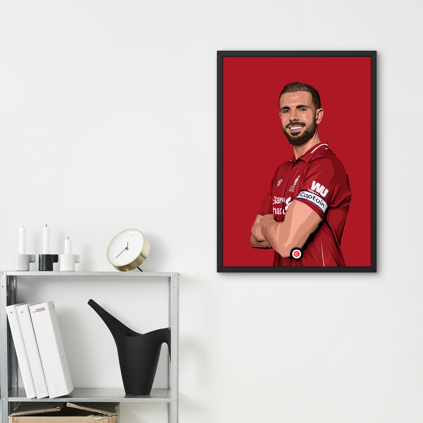 "THE SKIPPER" Jordan Henderson as Liverpool captain - Premium Sports collectibles from CatenaccioDesigns - Just €8.70! Shop now at CatenaccioDesigns