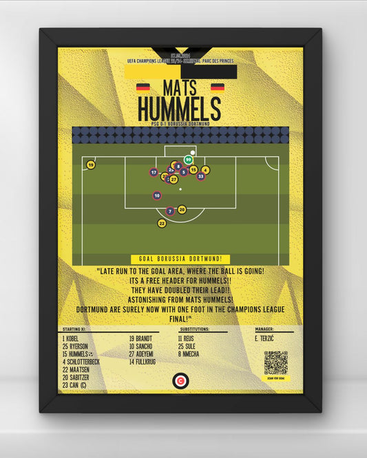 Hummels winner vs PSG- UEFA Champions League 23/24 SemiFinal- Borussia Dortmund - Premium  from CatenaccioDesigns - Just €14.50! Shop now at CatenaccioDesigns