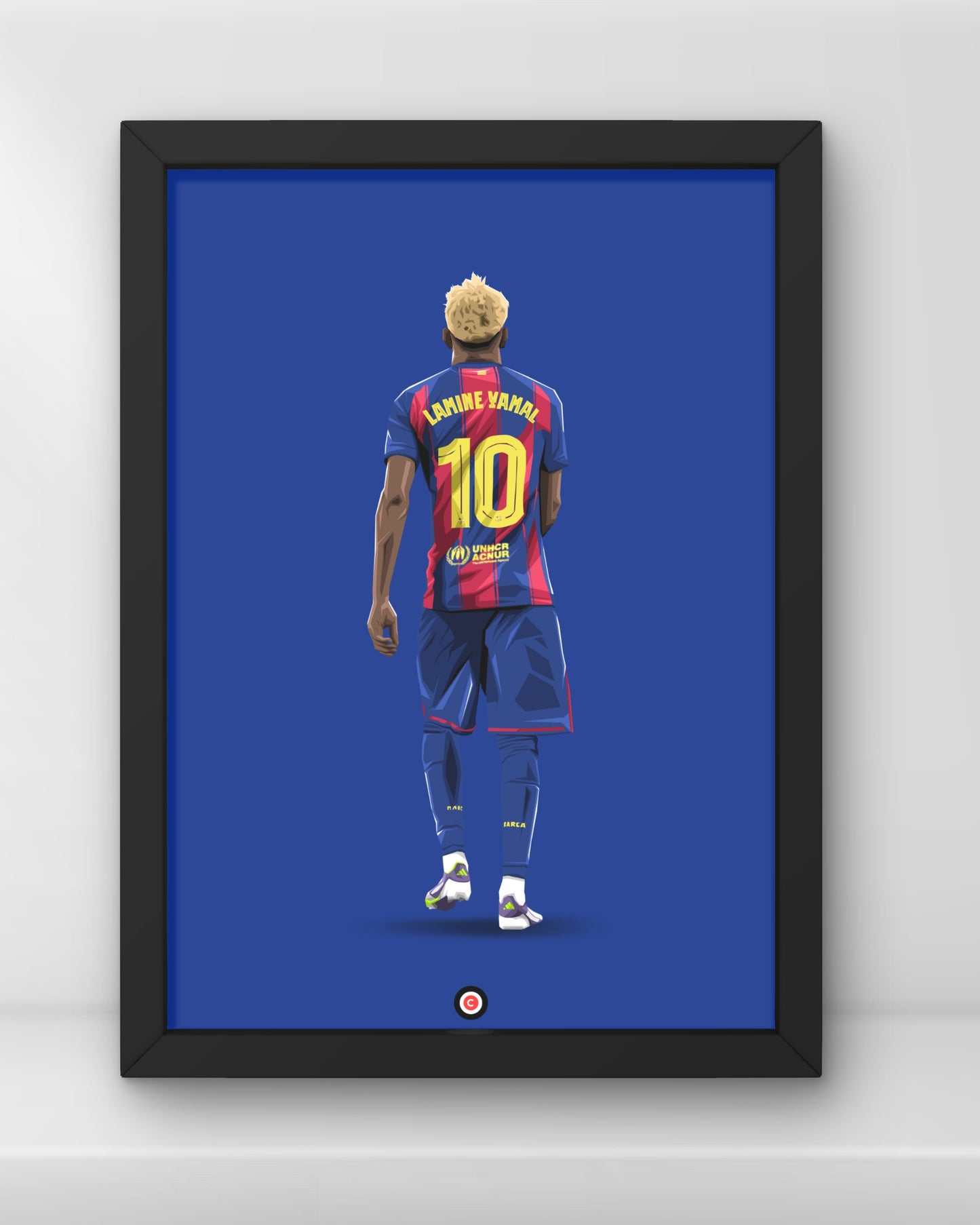 Lamine Yamal | The Golden Boy | Minimalist Art Print