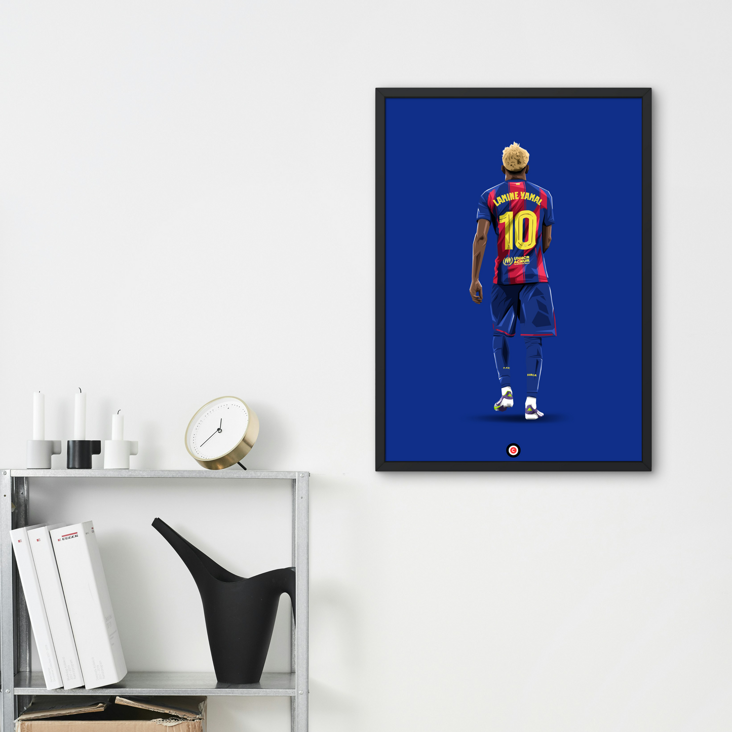 Lamine Yamal | The Golden Boy | Minimalist Art Print