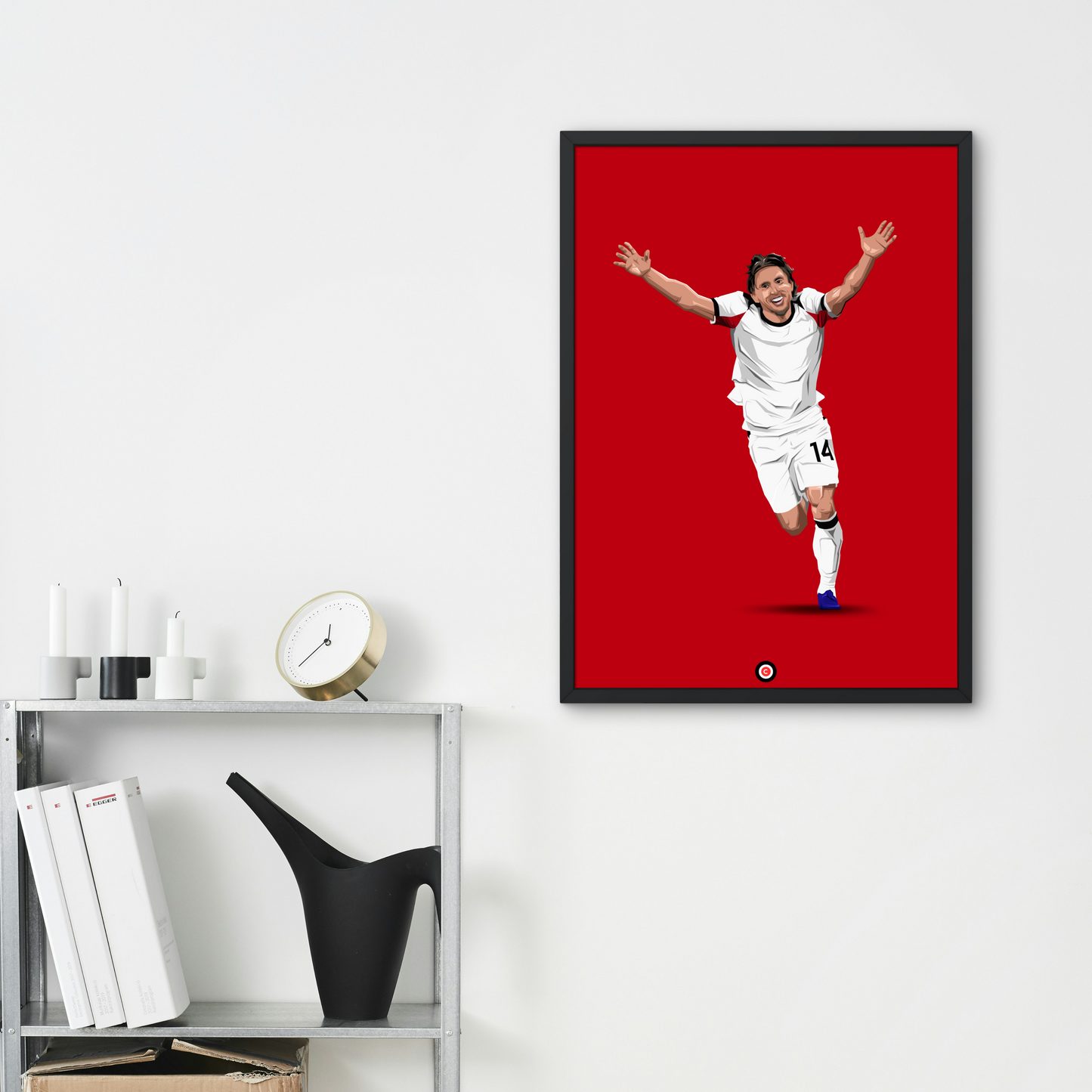 Luka Modrić | The Maestro | Minimalist Art Print - AC Milan