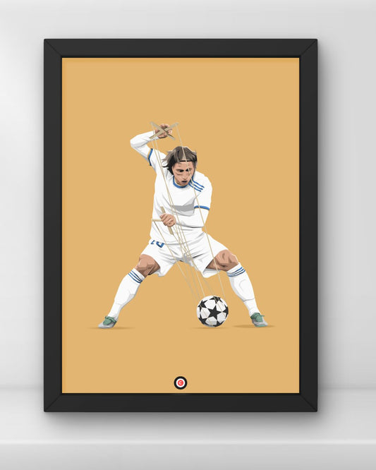 Luka Modrić | The Puppet Master | Minimalist Art Print - Real Madrid