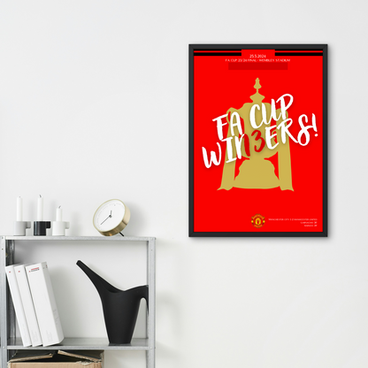 Manchester United "FA Cup Winners" special edition. - Premium  from CatenaccioDesigns - Just €14.50! Shop now at CatenaccioDesigns