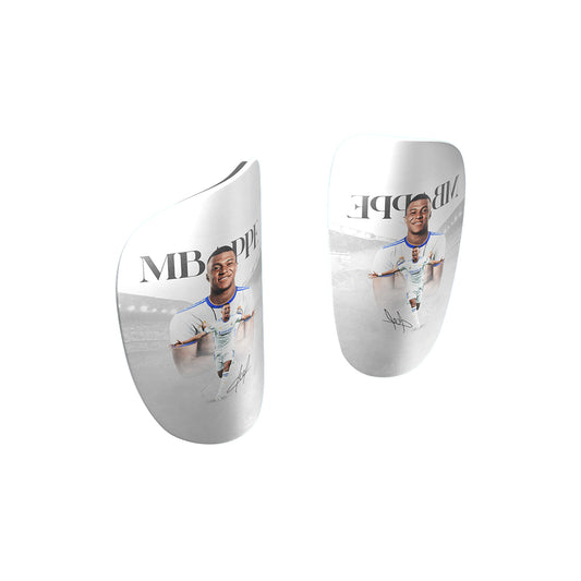 Carboprotect Kylian Mbappe Design Shinpads - Premium soccer shinguards from CarboProtect - Just €39! Shop now at CatenaccioDesigns