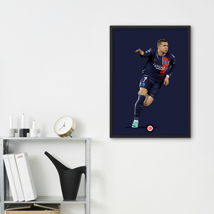 Kylian Mbappe Player Print- Celebration vs Milan- PSG - Premium  from CatenaccioDesigns - Just €8.70! Shop now at CatenaccioDesigns