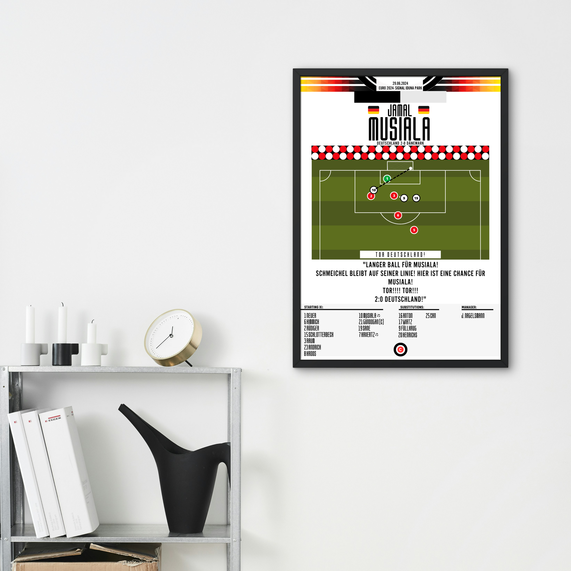 Musiala goal vs Denmark- Euro 2024 Round of 16- Germany - Premium  from CatenaccioDesigns - Just €14.50! Shop now at CatenaccioDesigns