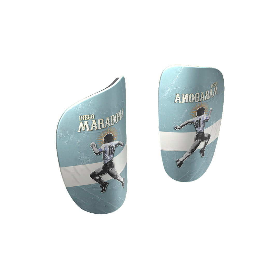 Carboprotect Maradona Design Shinpads - Premium soccer shinguards from CarboProtect - Just €39! Shop now at CatenaccioDesigns