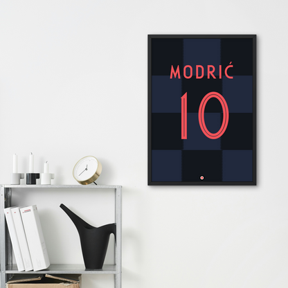 Luka Modrić Croatia WC 2018 Kit Poster - Premium Sports collectibles from CatenaccioDesigns - Just €12.32! Shop now at CatenaccioDesigns