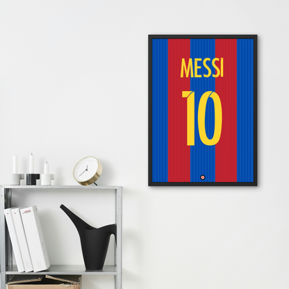 Leo Messi Barcelona Kit Poster - Premium Sports collectibles from CatenaccioDesigns - Just €12.32! Shop now at CatenaccioDesigns