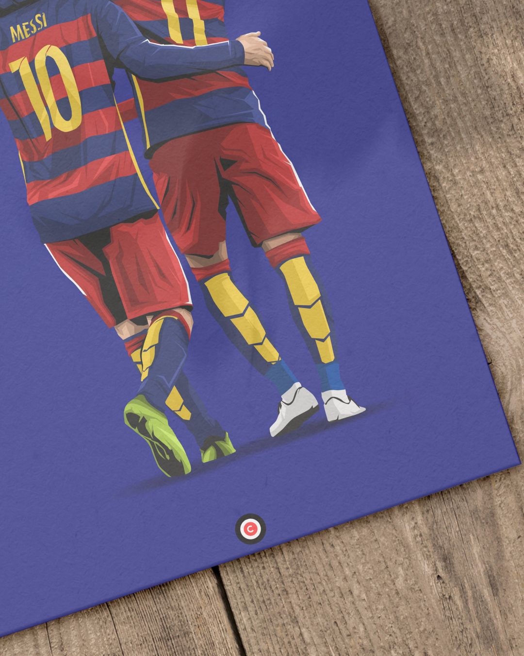Messi & Neymar | The MSN Legacy | Minimalist Art Print - FC Barcelona