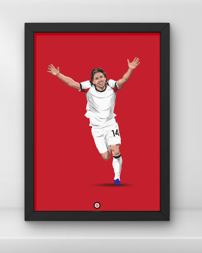 Luka Modrić | The Maestro | Minimalist Art Print - AC Milan