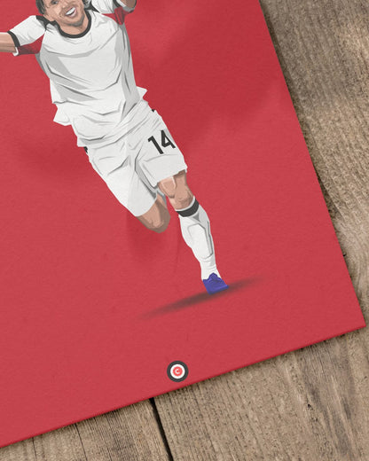 Luka Modrić | The Maestro | Minimalist Art Print - AC Milan