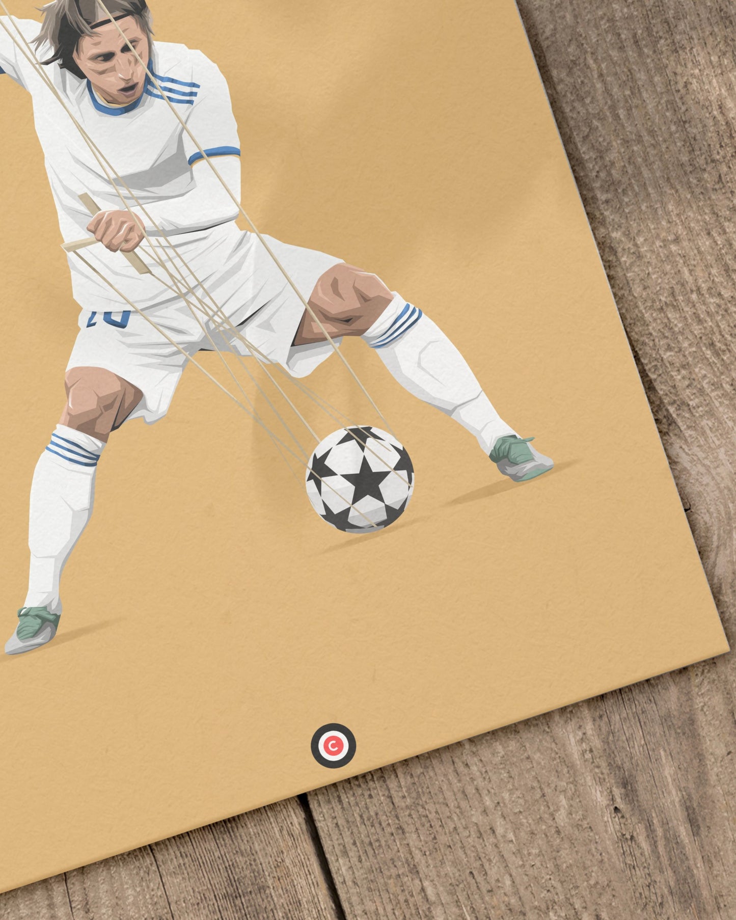 Luka Modrić | The Puppet Master | Minimalist Art Print - Real Madrid