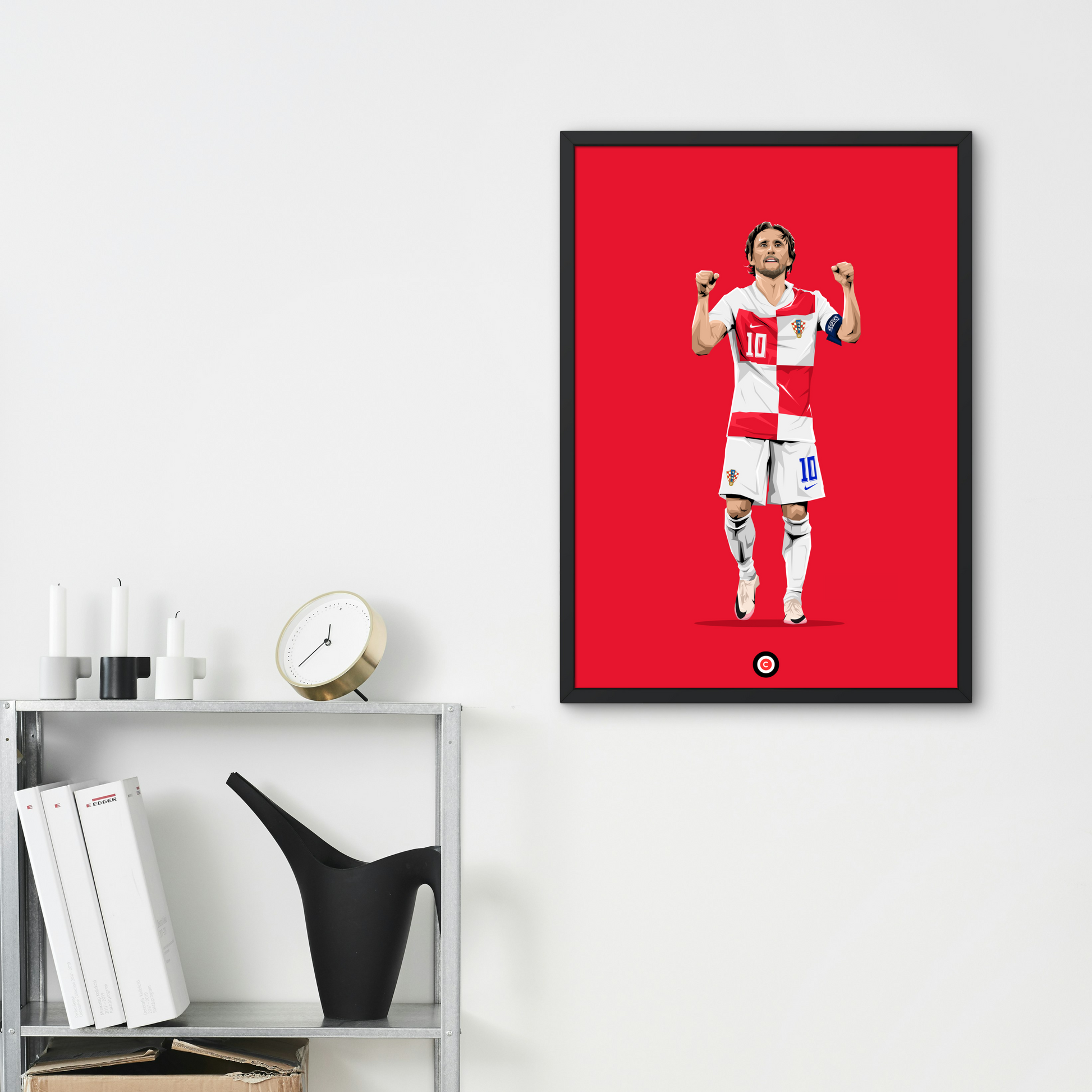 Luka Modrić celebration vs Italy- Euro 2024- Croatia - Premium  from CatenaccioDesigns - Just €14.50! Shop now at CatenaccioDesigns