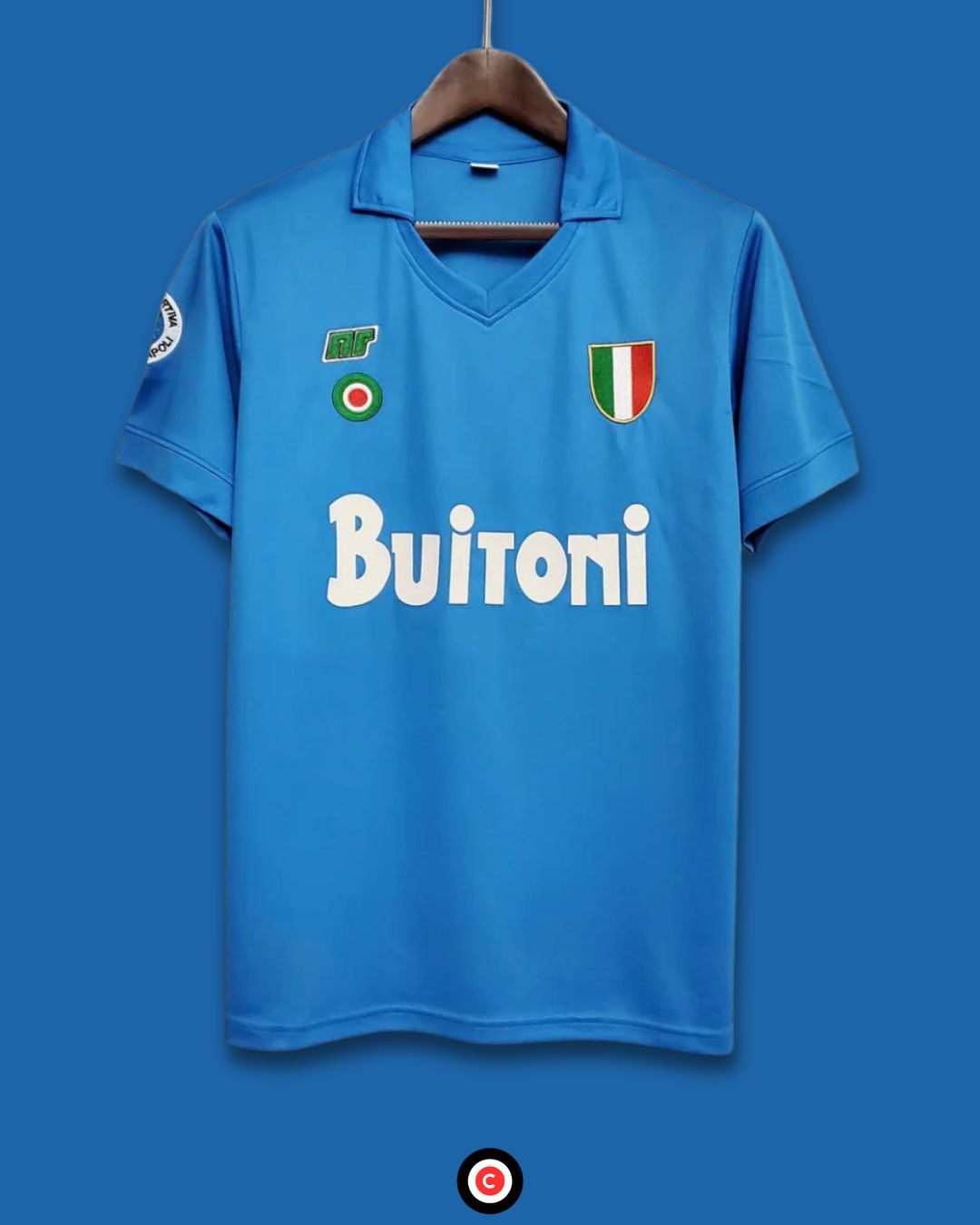 Napoli 87/88 (Home Kit)- Maradona - Premium  from CatenaccioDesigns - Just €39.64! Shop now at CatenaccioDesigns