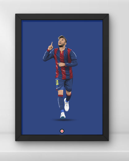 Neymar Jr. | Ousadia e Alegria | Minimalist Art Print - FC Barcelona