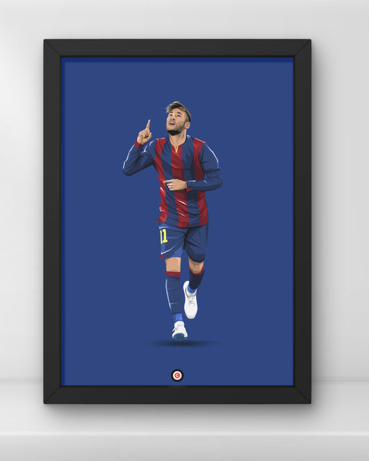 Neymar Jr. | Ousadia e Alegria | Minimalist Art Print - FC Barcelona