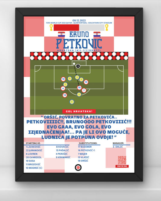 Bruno Petković Goal vs Brasil - FIFA World Cup 2022 Qatar (Quarter-Finals) - Croatia