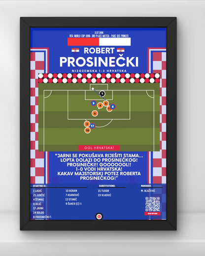 Prosinečki goal vs Netherlands- FIFA World Cup 1998- Croatia - Premium  from CatenaccioDesigns - Just €14.50! Shop now at CatenaccioDesigns