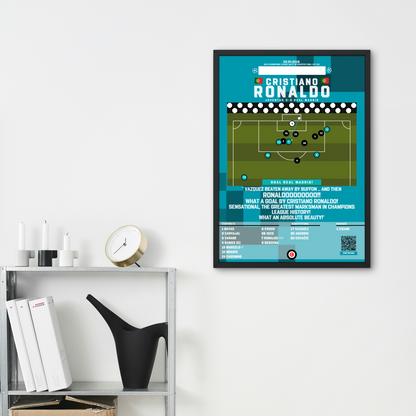Cristiano Ronaldo vs Juventus - UEFA Champions League 2017/2018 Quarter-Final - Real Madrid - Premium  from CATENACCIO - Just €14.50! Shop now at CatenaccioDesigns