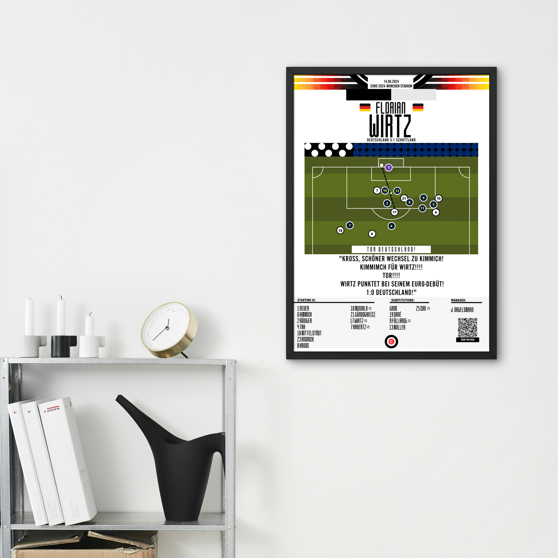 Wirtz goal vs Scotland-  Euro 2024- Group stage - Premium  from CatenaccioDesigns - Just €14.50! Shop now at CatenaccioDesigns