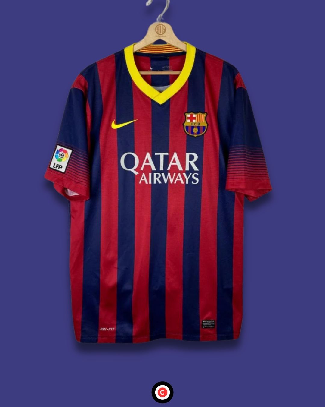 FC Barcelona 13/14 (Home Kit) - Premium  from CatenaccioDesigns - Just €60.99! Shop now at CatenaccioDesigns