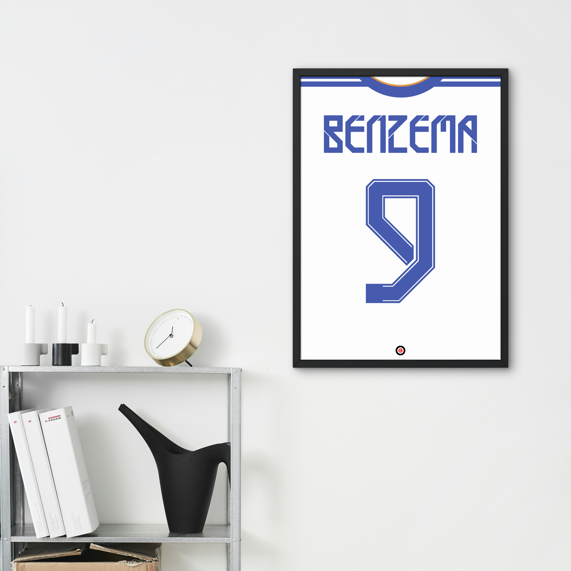 Karim Benzema Real Madrid 21/22 Kit Poster - Premium Sports collectibles from CatenaccioDesigns - Just €12.32! Shop now at CatenaccioDesigns