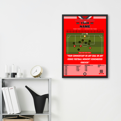 Design Your Own CUSTOM Football Moment - Premium  from CATENACCIO - Just €21! Shop now at CatenaccioDesigns